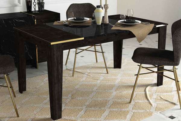 Estilofina Design étkezőasztal sakeena 145 cm fekete ajánlat