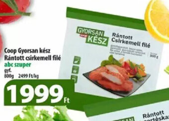 Coop Coop Gyorsan kész Rántott csirkemell filé 800 g ajánlat