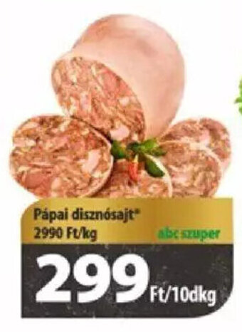 Coop Pápai disznósajt 10 dkg ajánlat