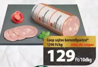 Coop Coop sajtos baromfipárizsi 10 dkg ajánlat