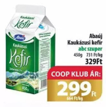 Coop Abaúj Kaukázusi kefir 450 g ajánlat