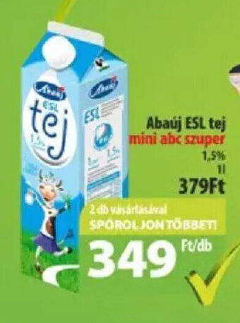 Coop Abaúj ESL tej 1 l ajánlat