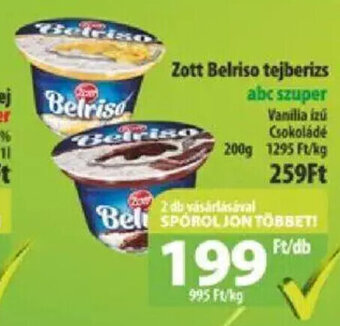 Zott Belriso tejberizs 200 g