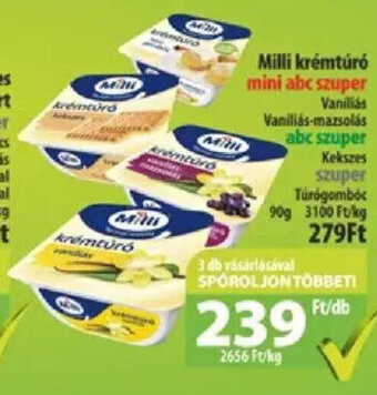 Coop Milli krémtúró 90 g ajánlat
