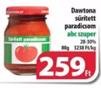 Coop Dawtona sűrített paradicsom 80 g ajánlat