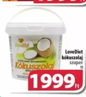 Coop Love Diet kókuszolaj 1 l ajánlat