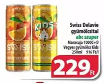 Coop Swiss Delavie gyümölcsital 250 ml ajánlat