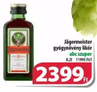Coop Jägermeister gyógynövény likör 0,2 l ajánlat