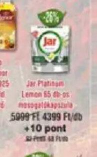 Jar Platinum Lemon mosógél kapszula 85 db