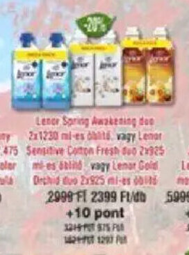 Coop Lenor Spring stb. 2 x 1230 ml / 2 x 925 ml ajánlat