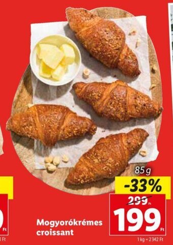 Lidl Mogyorókrémes croissant 85 g ajánlat