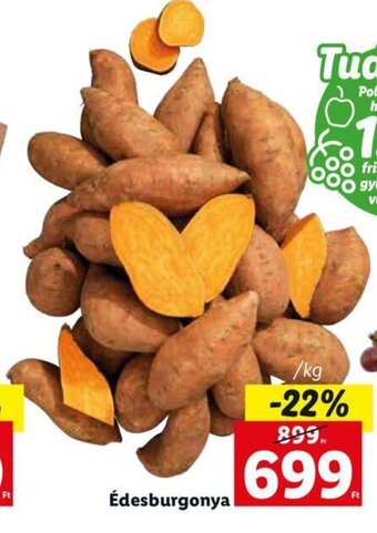 Lidl Édesburgonya 1 kg ajánlat