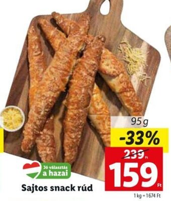 Lidl Sajtos snack rúd 95 g ajánlat