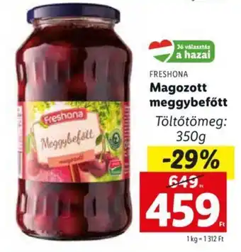 FRESHONA Magozott meggybefőtt 350 g