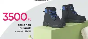 bakancs fiúknak 1 pár