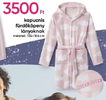 kapucnis fürdőköpeny lányoknak 1 db