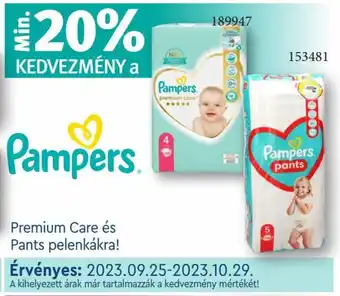Rossmann Pampers Premium Care és Pants pelenkákra! ajánlat