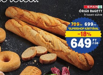 Interspar SPAR ÓRIÁS BAGETT 1 db ajánlat