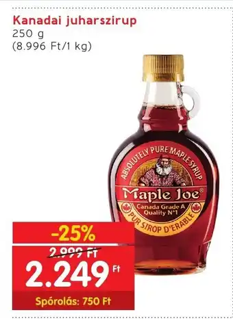 Kanadai juharszirup 250 g
