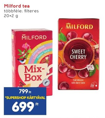 Interspar Milford tea 20 x 2 g ajánlat