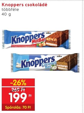 Knoppers csokoládé 40 g