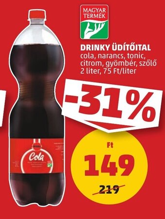 PENNY DRINKY ÜDÍTŐITAL 2 l ajánlat