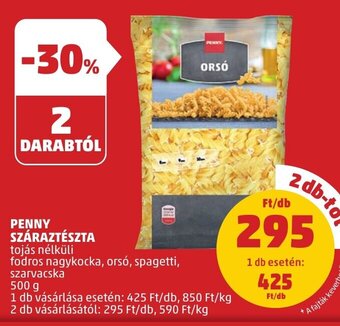PENNY PENNY SZÁRAZTÉSZTA 500 g ajánlat