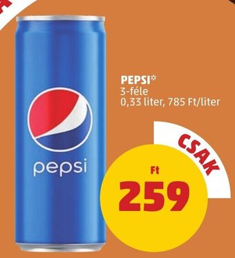 PENNY PEPSI 0,33 l ajánlat