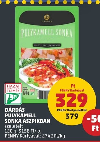 PENNY DÁRDÁS PULYKAMELL SONKA ASZPIKBAN 120 g ajánlat