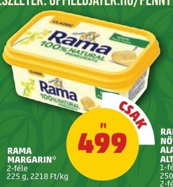 PENNY RAMA MARGARIN 225 g ajánlat