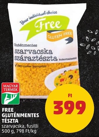 PENNY FREE GLUTÉNMENTES TÉSZTA 500 g ajánlat