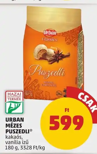 PENNY URBAN MÉZES PUSZEDLI 180 g ajánlat