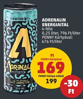 PENNY ADRENALIN ENERGIAITAL 0,25 l ajánlat