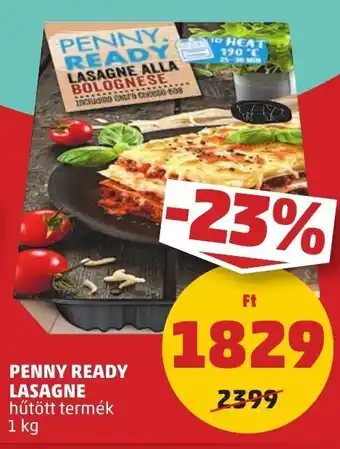 PENNY PENNY READY LASAGNE 1 kg ajánlat