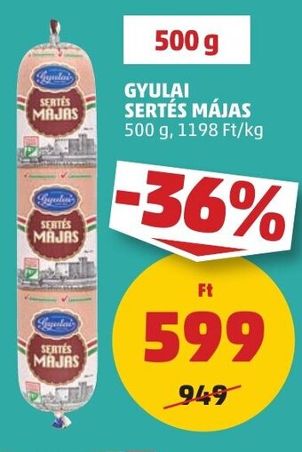 PENNY GYULAI SERTÉS MÁJAS 500 g ajánlat