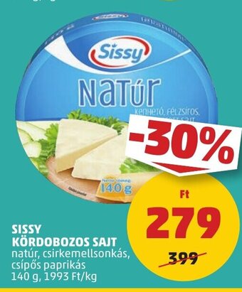 PENNY SISSY KÖRDOBOZOS SAJT 140 g ajánlat