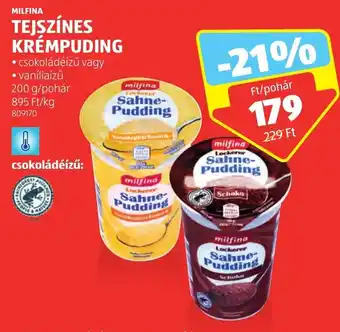 MILFINA TEJSZÍNES KRÉMPUDING 200 g