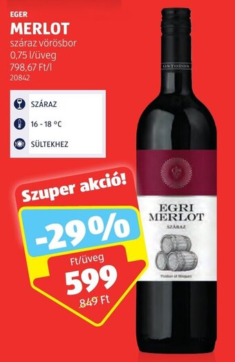 ALDI EGER MERLOT 0,75 l ajánlat