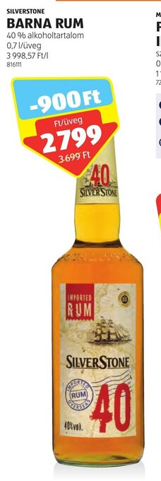 SILVERSTONE BARNA RUM 0,7 l