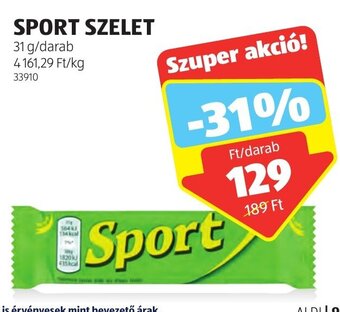ALDI SPORT SZELET 31 g ajánlat