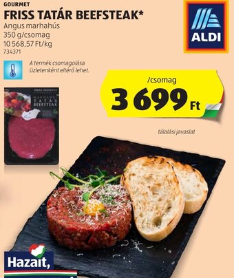 ALDI GOURMET FRISS TATÁR BEEFSTEAK 350 g ajánlat