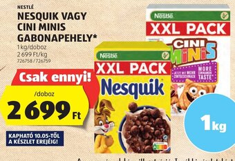 ALDI NESTLÉ NESQUIK stb. 1 kg ajánlat