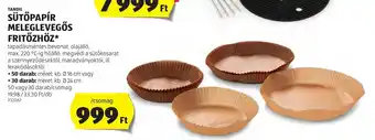 TANDIL SÜTŐPAPÍR MELEGLEVEGŐS FRITŐZHÖZ 50 / 30 db