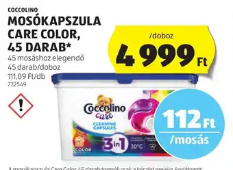 COCCOLINO MOSÓKAPSZULA CARE COLOR 45 db