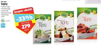 ALDI JUST VEG! TOFU 180 g ajánlat