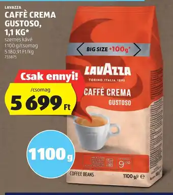 LAVAZZA CAFFÈ CREMA GUSTOSO 1,1 kg