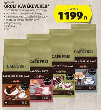 ALDI CAFE FREI ÖRÖLT KÁVÉKEVERÉK 200 g ajánlat