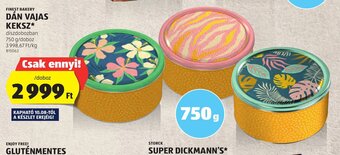 ALDI FINEST BAKERY DÁN VAJAS KEKSZ 750 g ajánlat