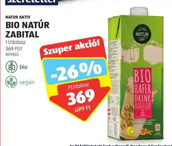 NATUR AKTIV BIO NATÚR ZABITAL 1 l