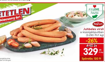 Spar Regnum Juhbeles virsli 10 dkg ajánlat